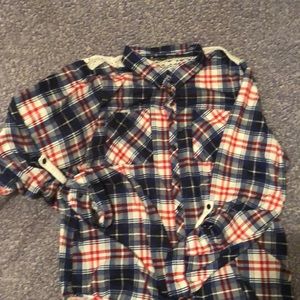 New without tags love potion plaid button down top